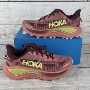 Hoka One Challenger 8 Womens Sz 5.5B Trail Running Shoes Blush Dark Cedar Pink